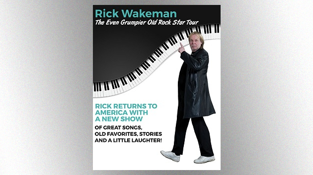 Ex-Yes keyboardist Rick Wakeman bringing his "Even Grumpier Old Rock Star" solo tour to the US this fall