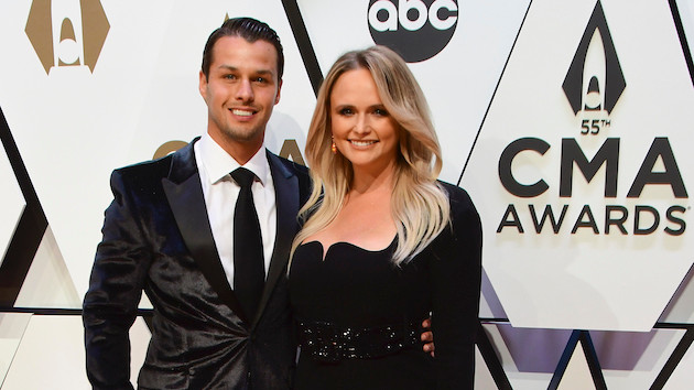 Miranda Lambert’s husband is “on board” with her posting shirtless pics that “exploit him”: “He loves it”