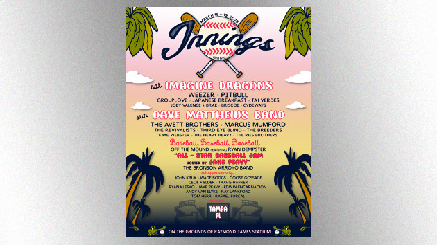 Imagine Dragons & Dave Matthews Band headlining 2023 Innings Festival Florida Imagine Dragons & Dave Matthews Band headlining 2023 Innings Festival Florida