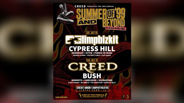 Creed announces 2026 Summer of '99 and Beyond Festival