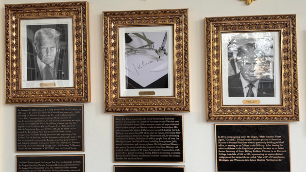 Trump hangs plaques mocking Biden, Obama along White House Colonnade Trump hangs plaques mocking Biden, Obama along White House Colonnade