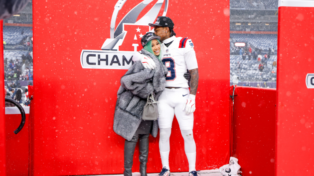 Cardi B celebrates Patriots win, says she’s ‘very proud’ of boyfriend Stefon Diggs