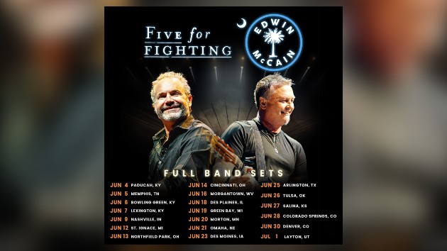 I’ll Be Superman: Five For Fighting & Edwin McCain teaming for summer tour