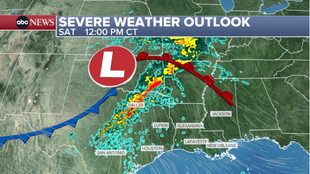 Severe weather across the South may bring tornadoes | ABC Audio Digital ...