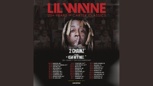 Lil Wayne adds dates to tour celebrating more than 20 years of ‘Tha Carter’ series