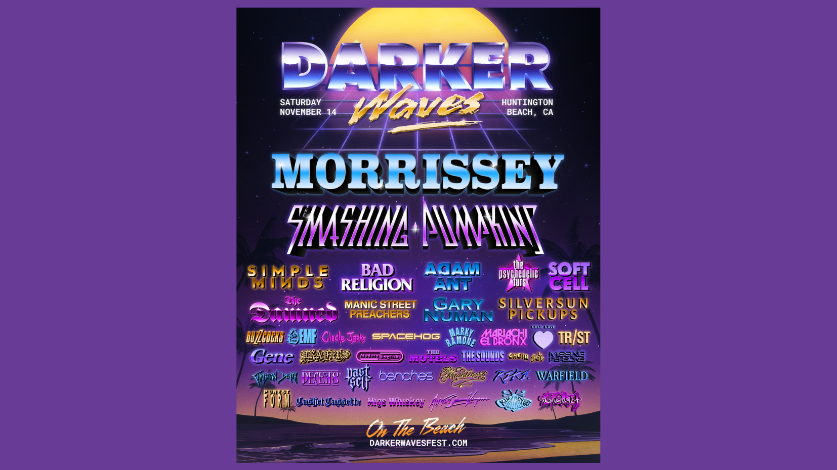 Smashing Pumpkins, Simple Minds to play 2026 Darker Waves Festival Smashing Pumpkins, Simple Minds to play 2026 Darker Waves Festival