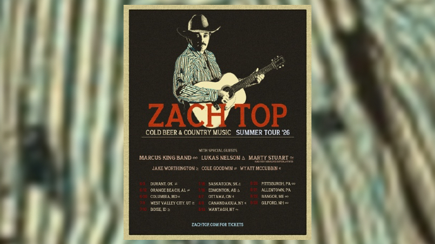 Zach Top will keep supplying ‘Cold Beer & Country Music’ this summer on tour Zach Top will keep supplying ‘Cold Beer & Country Music’ this summer on tour