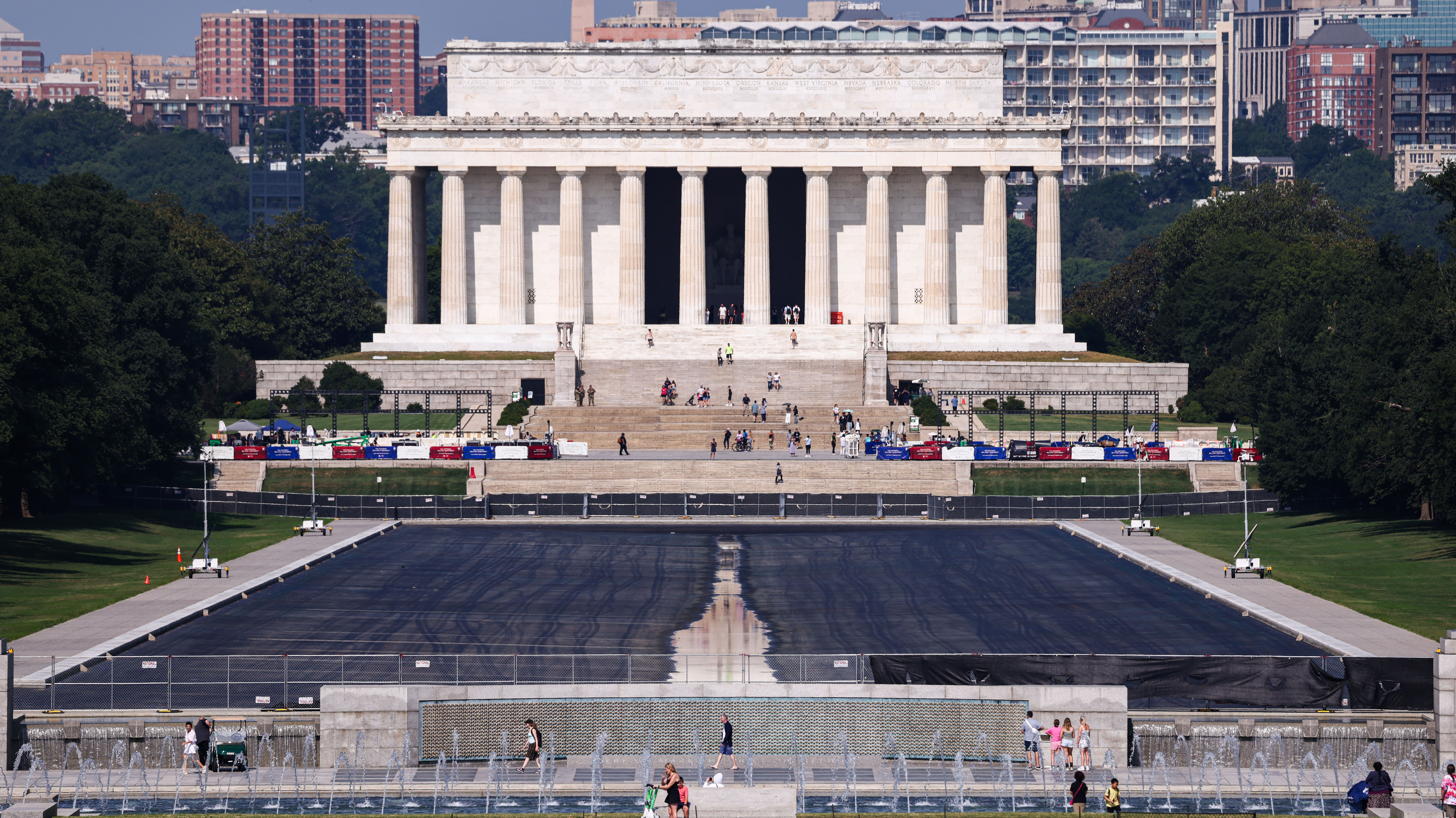 Trump acknowledges ‘no video or proof’ of alleged vandalism to Reflecting Pool