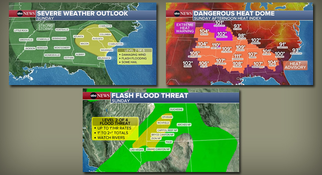 Severe weather to impact parts of US over Labor Day weekend