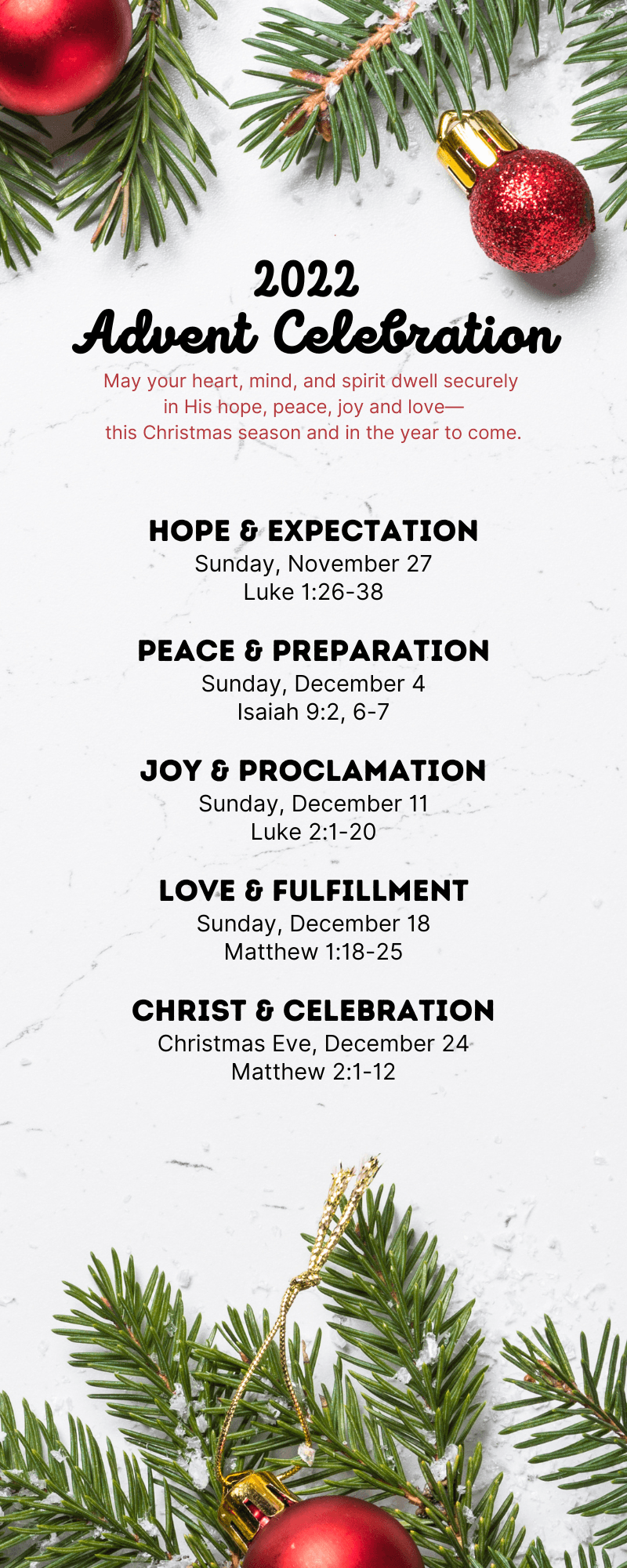 Advent 1 Hope & Expectation Trinity Alliance Church