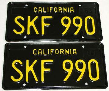 Actual Restored License Plate, After