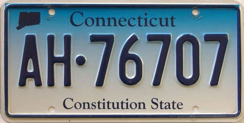 Connecticut license plate for sale
