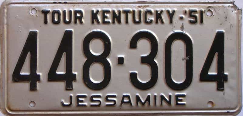 1951 Kentucky license plate for sale