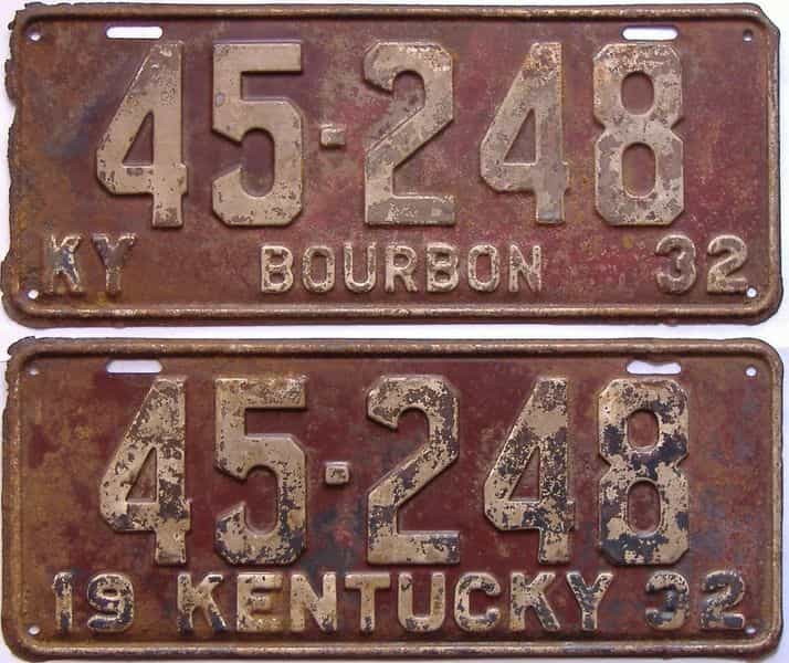 1932 Kentucky (Pair) (15226) for sale The Tag Dr. Store