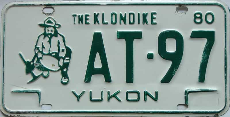1980 Yukon  (Single) license plate for sale