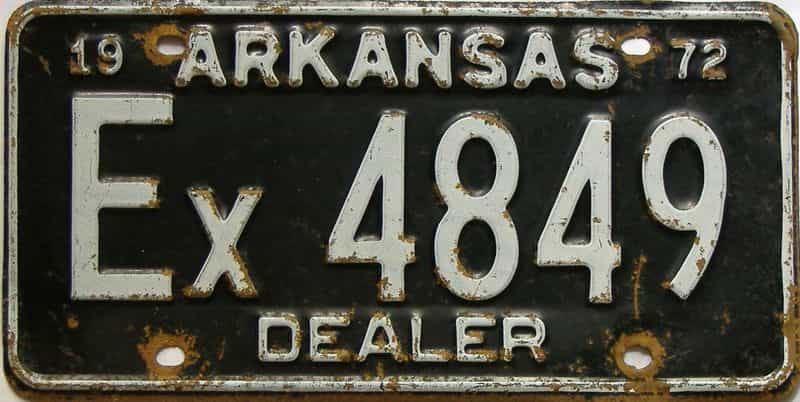 1972 Arkansas (Dealer) (#16085) for sale - The Tag Dr. Store