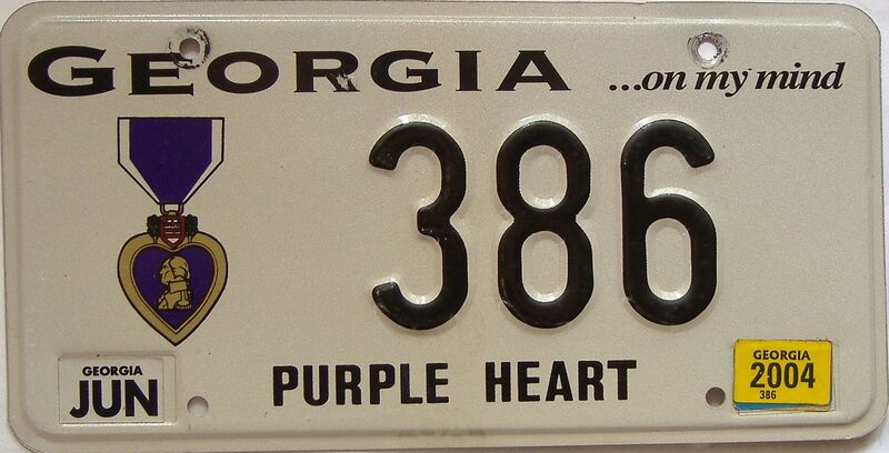 2004 Georgia license plate for sale