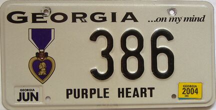 2004 Georgia license plate for sale