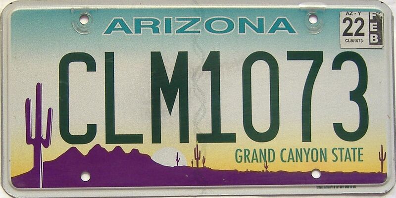 2022 Arizona license plate for sale