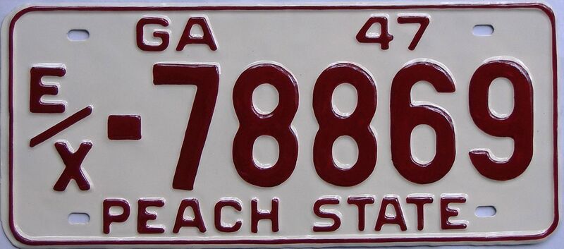 1947 Georgia  (Very Nice Repaint) license plate for sale