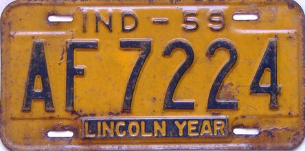 1959 Indiana license plate for sale