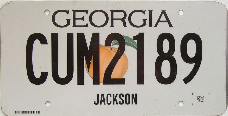 Georgia license plate for sale