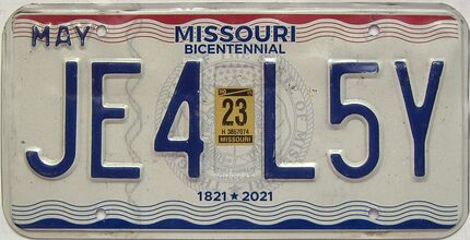 2023 Missouri license plate for sale