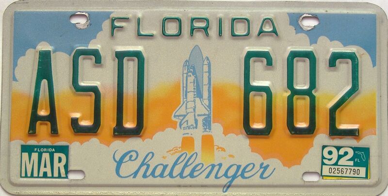 1992 Florida license plate for sale