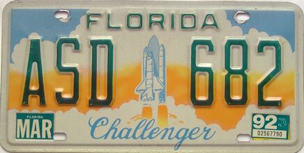 1992 Florida license plate for sale