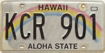 Hawaii  (Single) license plate for sale