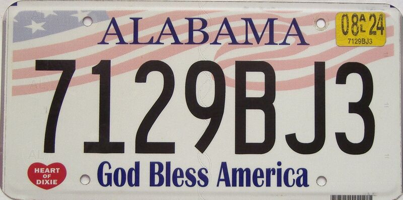2024 Alabama license plate for sale