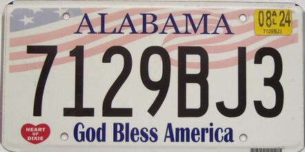 2024 Alabama license plate for sale