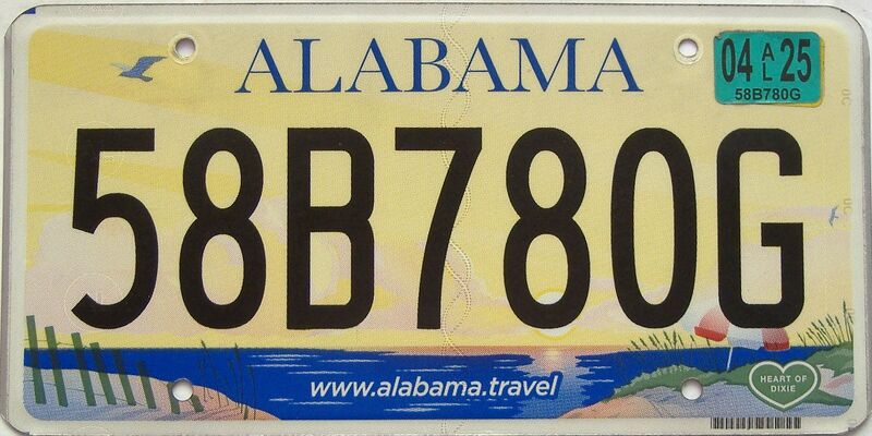 2025 Alabama license plate for sale