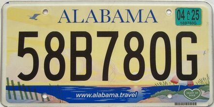 2025 Alabama license plate for sale
