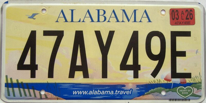 2026 Alabama license plate for sale