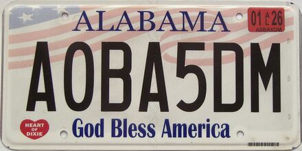 2026 Alabama license plate for sale