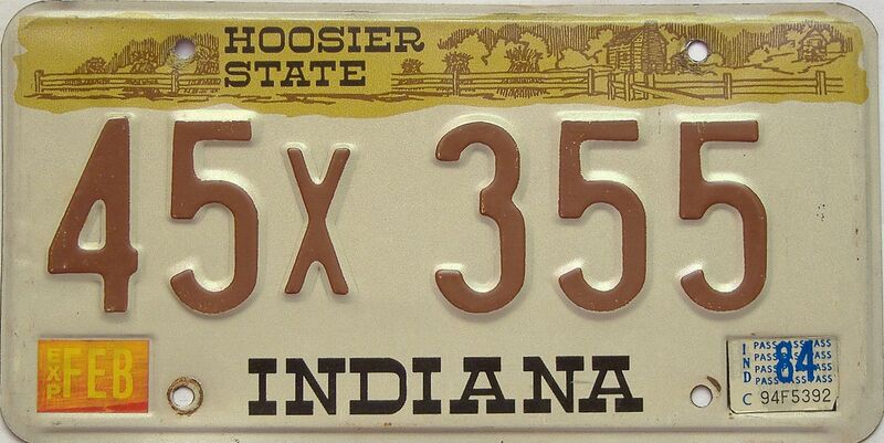 1984 Illinois  (Single) license plate for sale