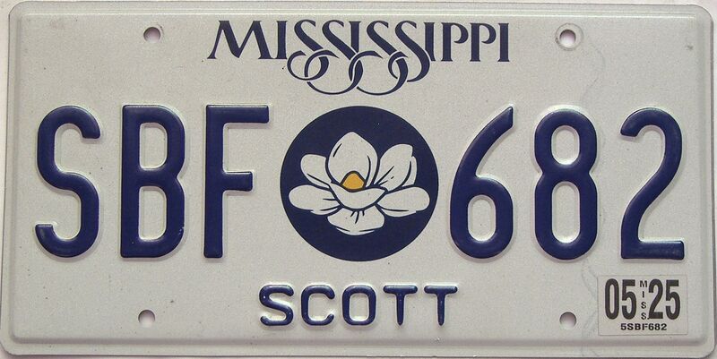 2025 Mississippi license plate for sale