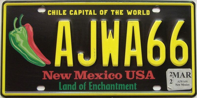 2022 New Mexico license plate for sale