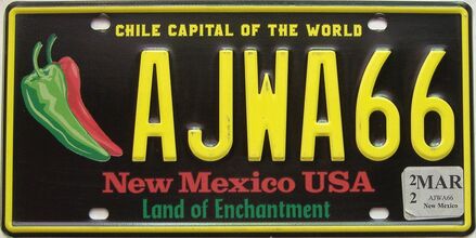 2022 New Mexico license plate for sale