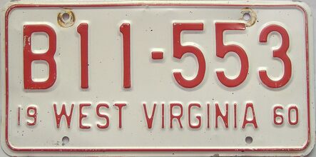 1960 West Virginia  (Truck) license plate for sale