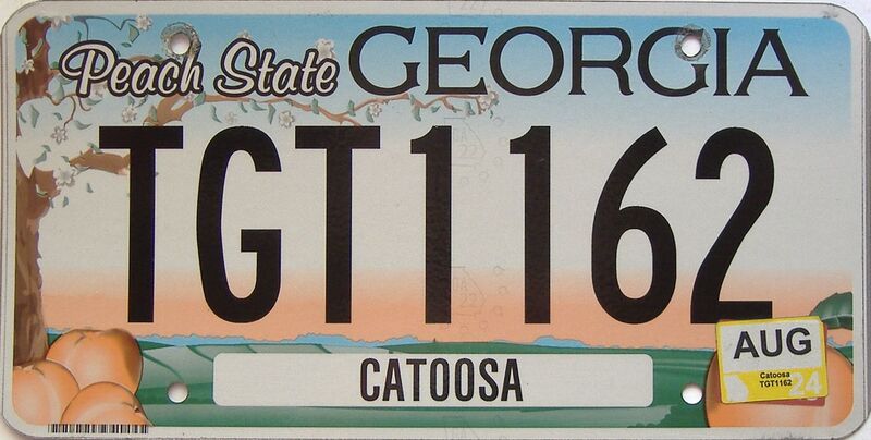 2024 Georgia Counties (Catoosa) license plate for sale