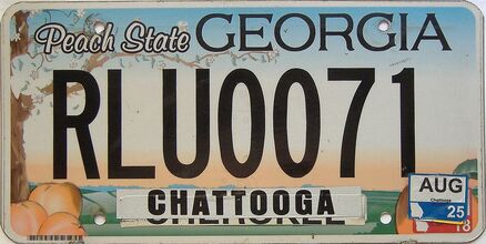 2025 Georgia Counties (Chattooga) license plate for sale