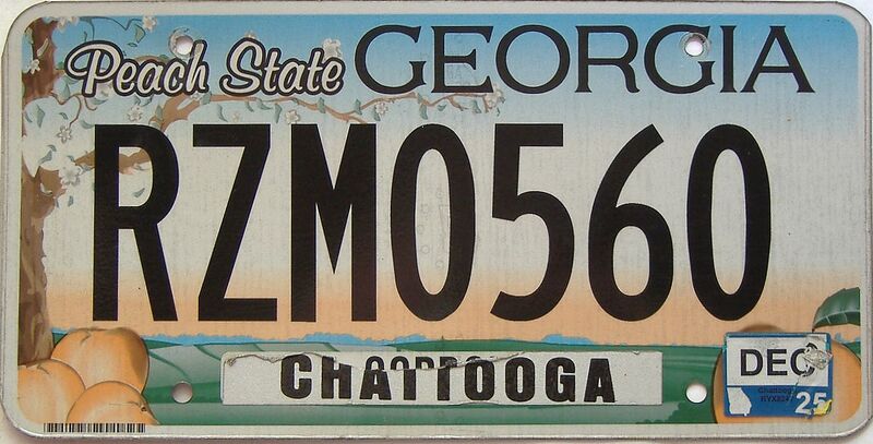 2025 Georgia Counties (Chattooga) license plate for sale
