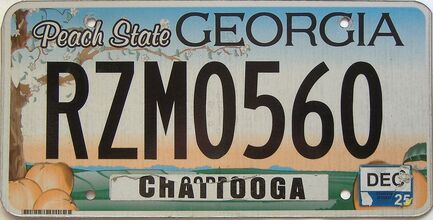 2025 Georgia Counties (Chattooga) license plate for sale