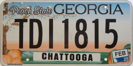 2025 Georgia Counties (Chattooga) license plate for sale