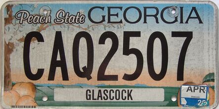 2025 Georgia Counties (Glascock) license plate for sale