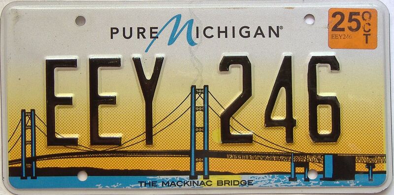 2025 Michigan license plate for sale