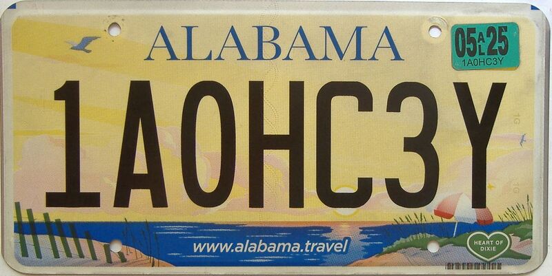 2025 Alabama license plate for sale