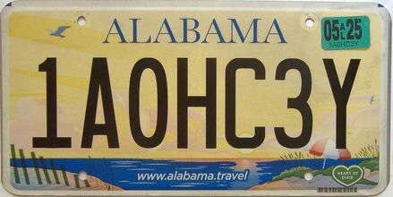 2025 Alabama license plate for sale